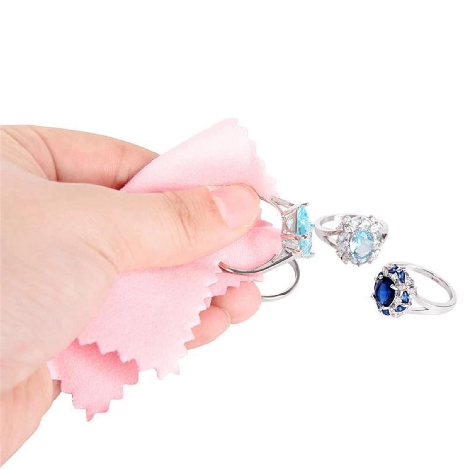 Watch Polishing Cloth - 50 Buah Kain Pemoles Pembersih Perhiasan