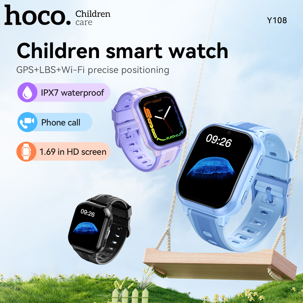 Smartwatch Watches For Kid Girl - Jam Tangan Pintar Anak HOCO Y108